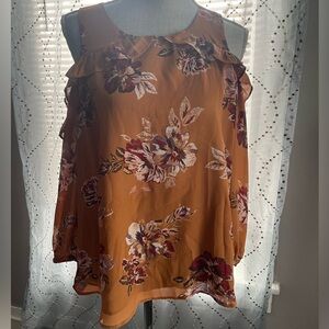 Maurice’s Mustard Floral Off the Shoulder Blouse